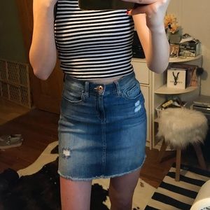 Sneak Peek denim skirt